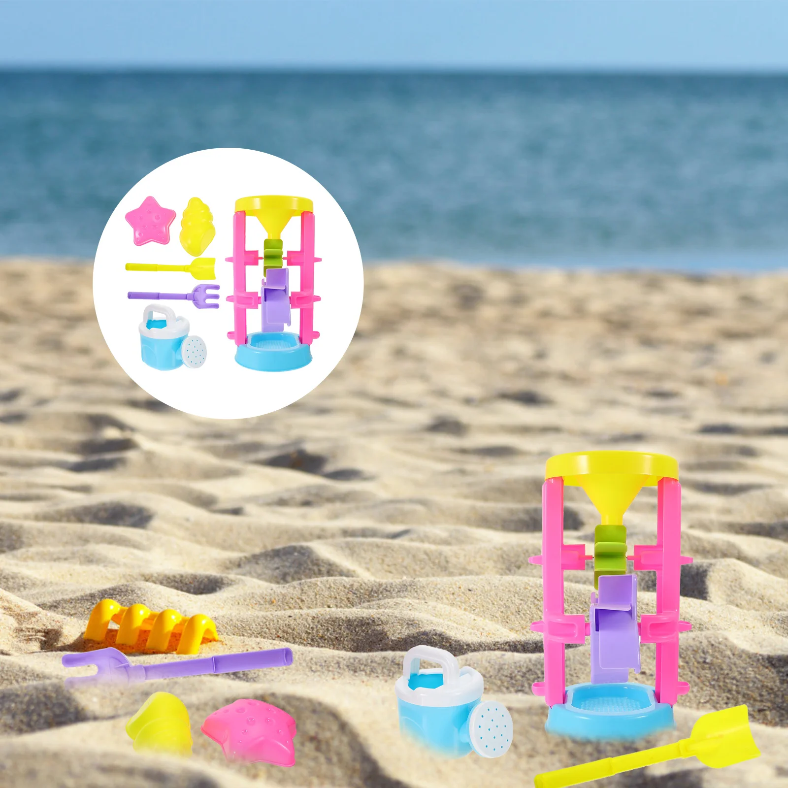 

6pcs Beach Toys Sand-Excavating Tools Funny Sand Playing Toys for Children