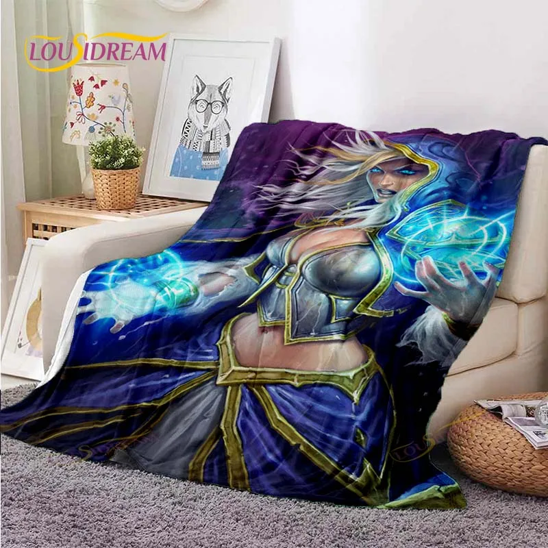 

Одеяло Hearthstone, Фланелевое покрывало, игровое теплое одеяло, детское одеяло для спальни, кровати, дивана