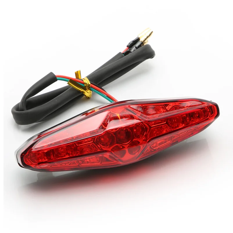 

Универсальный 12 В мотоциклетный задний фонарь, задний фонарь, стоп-сигналы двигателя, освещение номерного знака, оборудование, доступ к запчастям