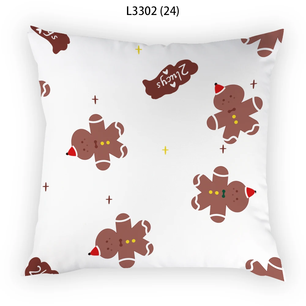 

Bears Art Decorative Cushions Sofa 2023 Velvet Cushion Cover Gift Polyester Linen Cartoon Modern Home Decoration 45x45cm E2395