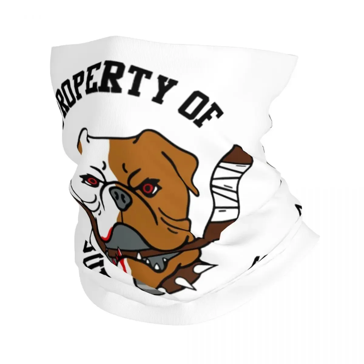 Власность судабери Бульдог - бандана с надписью волшебный шарф принтом