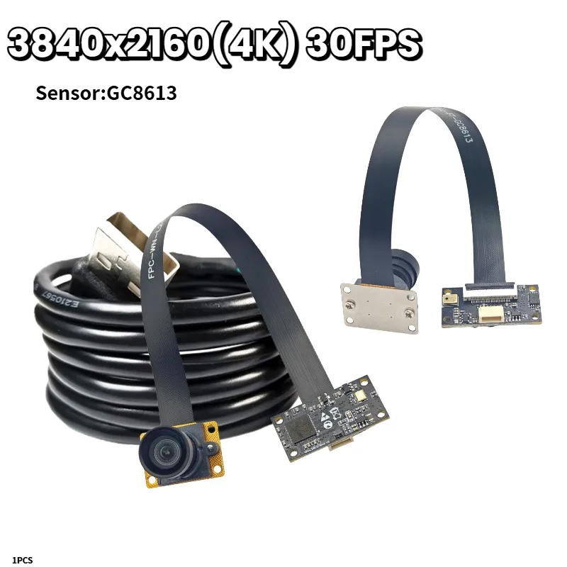 Фото Модуль камеры HD 4K 8 МП USB2.0 с сенсором GC8613, 3840x2160, 30 кадров/с, Plug and Play, фиксированный фокус, интерфейс UVC, для видеоконференций №1