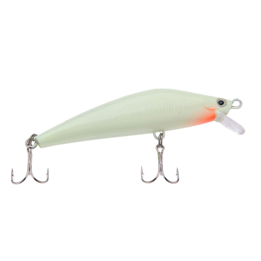 

Lixada 3D Luminous Night Bait Minnow Lure Hard Bait Lure Fish Hook 82mm Fishing Tackle Accessory With Two Triangle Hooks