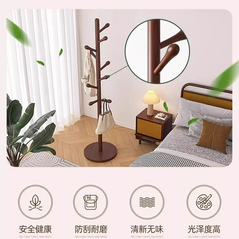 Полка итальянского дизайна вешалки для одежды деревянный напольный органайзер