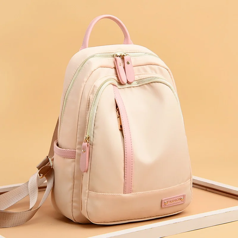 

Водонепроницаемый рюкзак из ткани «Оксфорд» для женщин, модная школьная сумка с защитой от кражи, дизайнерская Вместительная дорожная сумк...