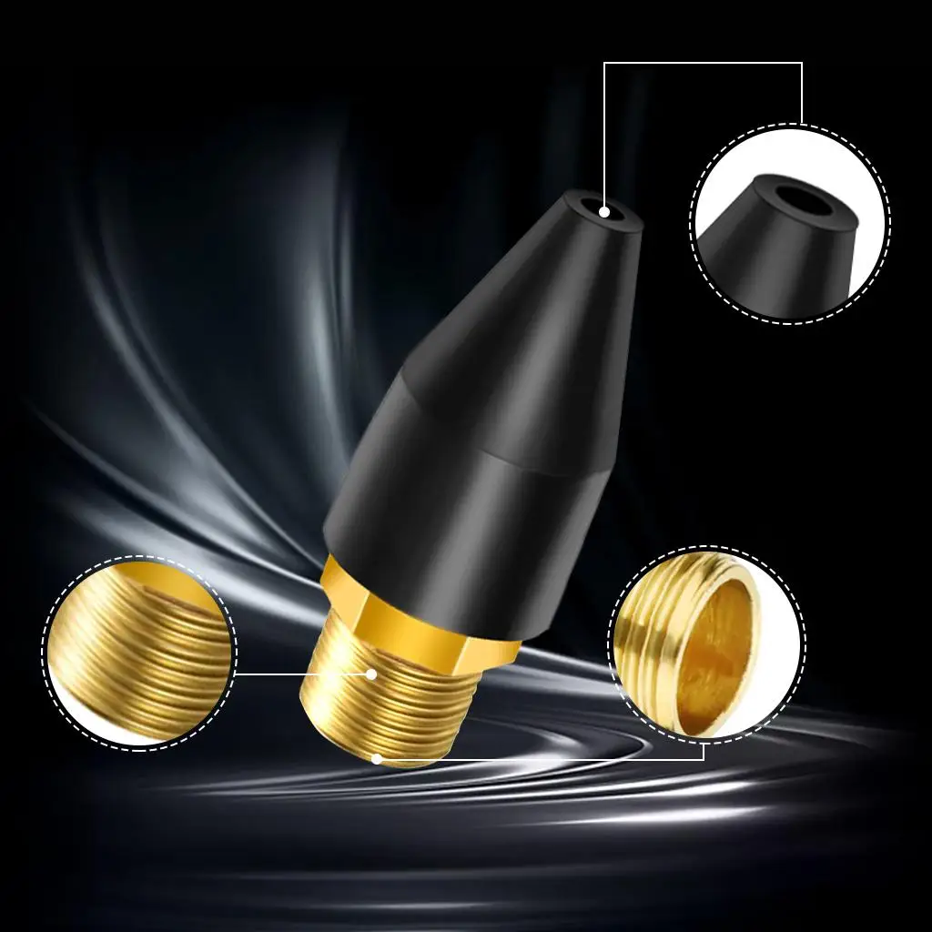 Набор из 10 резиновых воздушных конических насадок с латунным воздухозаборником