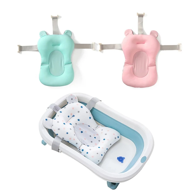 Newborn Bathtub Pillow Infant Anti-slip Soft Comfort Body Cushion