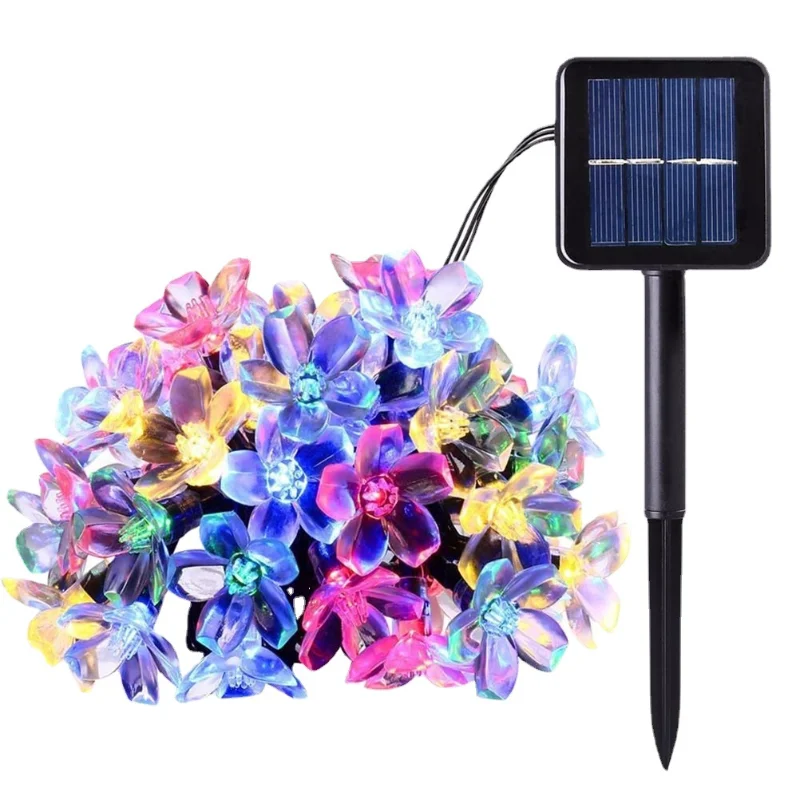 

Solar Garden Light Led Flower Lighting Fairy String Lights Outdoor Christmas Chain Lamp Blossom Festoon Party Home Decoration