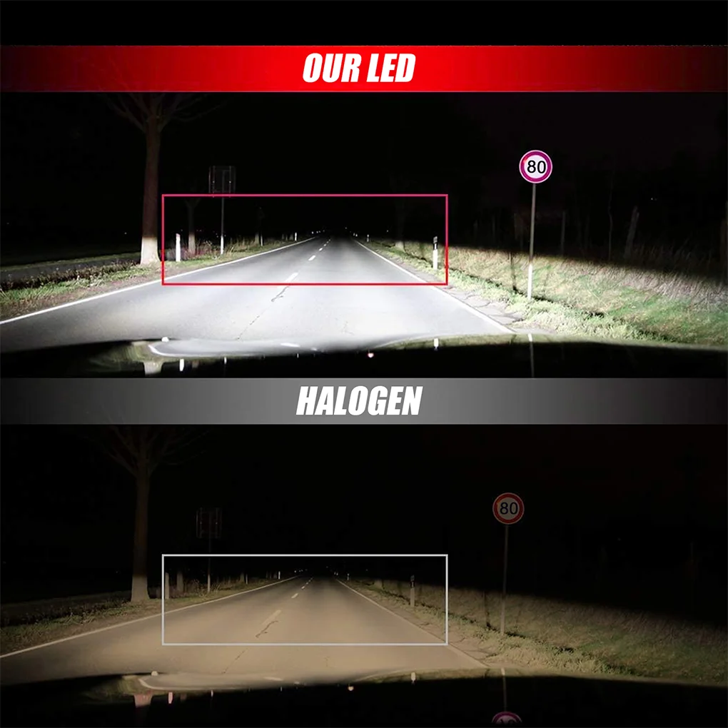 

2pcs Car Headlight Bulb COB LED Lamp 4-sides Waterproof Headlight Lightbulb 600W 16000LM 6000K H7 H11 H7 9005 HB3 9006 HB4