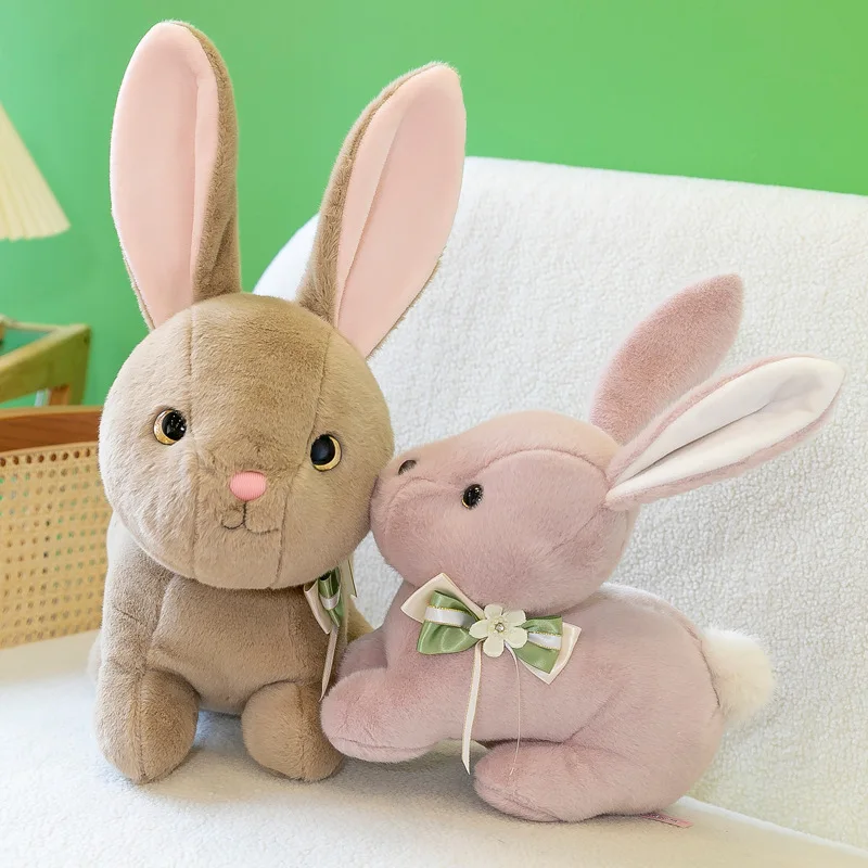 

20-40cm Lifelike Bunny Doll Soft Stuffed Animal Room Decor Fluffy Rabbit Plush Toy Birthday Gift for Children Kids Stuffed Toys