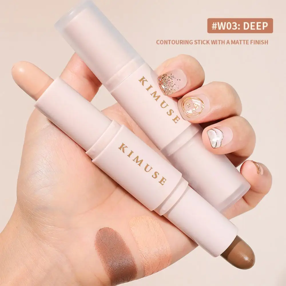 

3 Colors Repair Stick Natural Three-dimensional Face Highlight Nose Shadow Concealer Contouring Double Head Pen Makeup Cosmetic