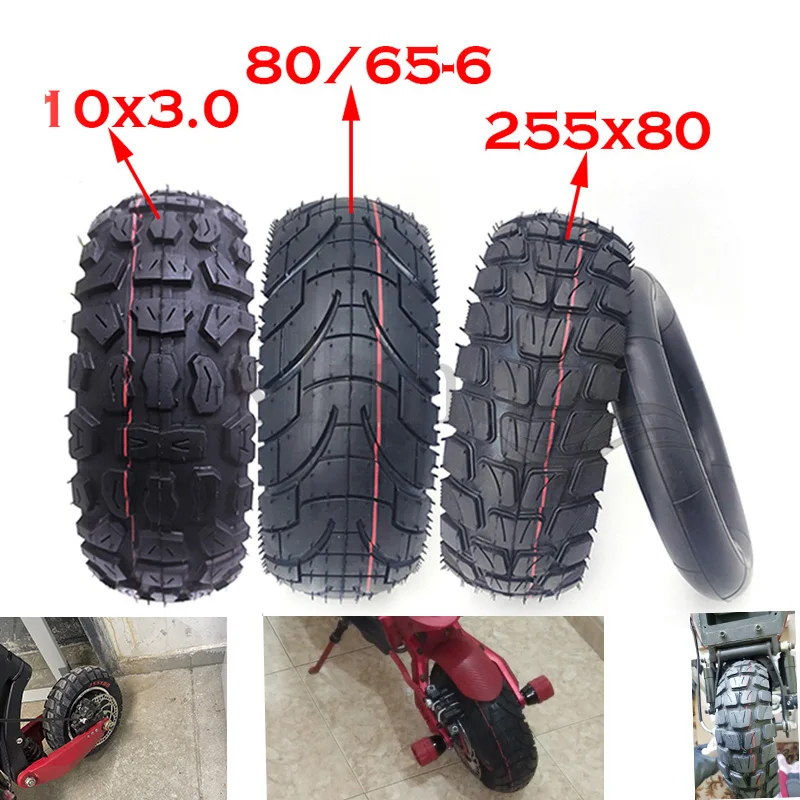 

10 Inch Off Road City Road Tire Inner Tube Inflatable Tyre for Speedual Grace 10 Zero 10X Kugoo M4 Pro Tire 10x3 255x80 80/65-6