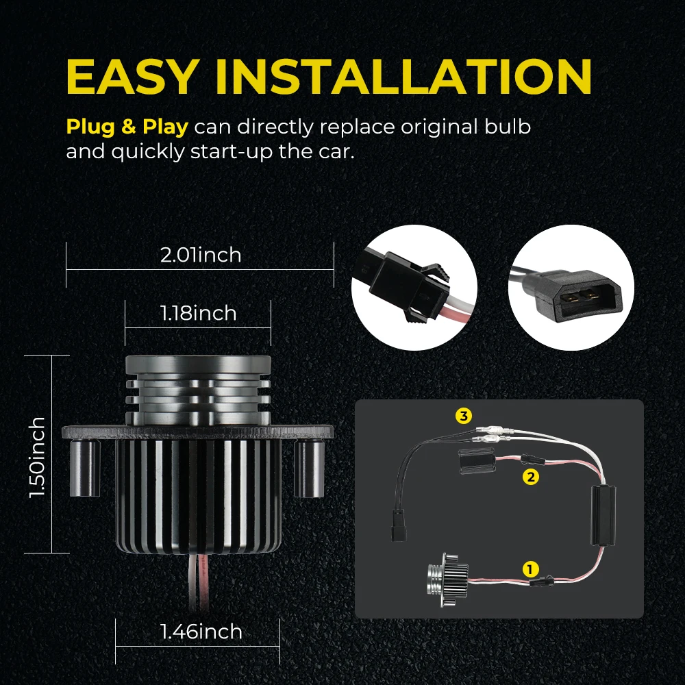 Лампа CANBUS с ангельскими глазами для BMW 3 серии E90 E91 X5 E70 325i 328i 330i 335i 2 шт.