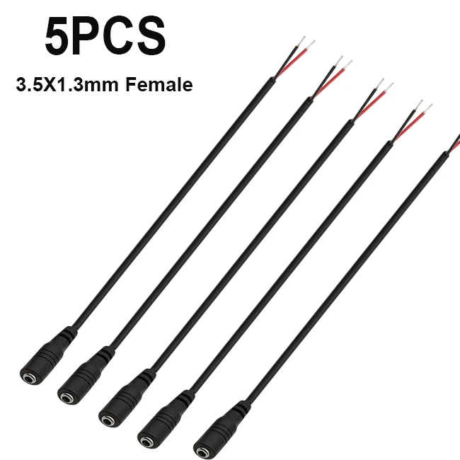 0,3 м 3,5x1,35 мм разъем кабеля постоянного тока, вилка питания постоянного тока с удлинителем 22AWG, адаптер постоянного тока «мама-папа»