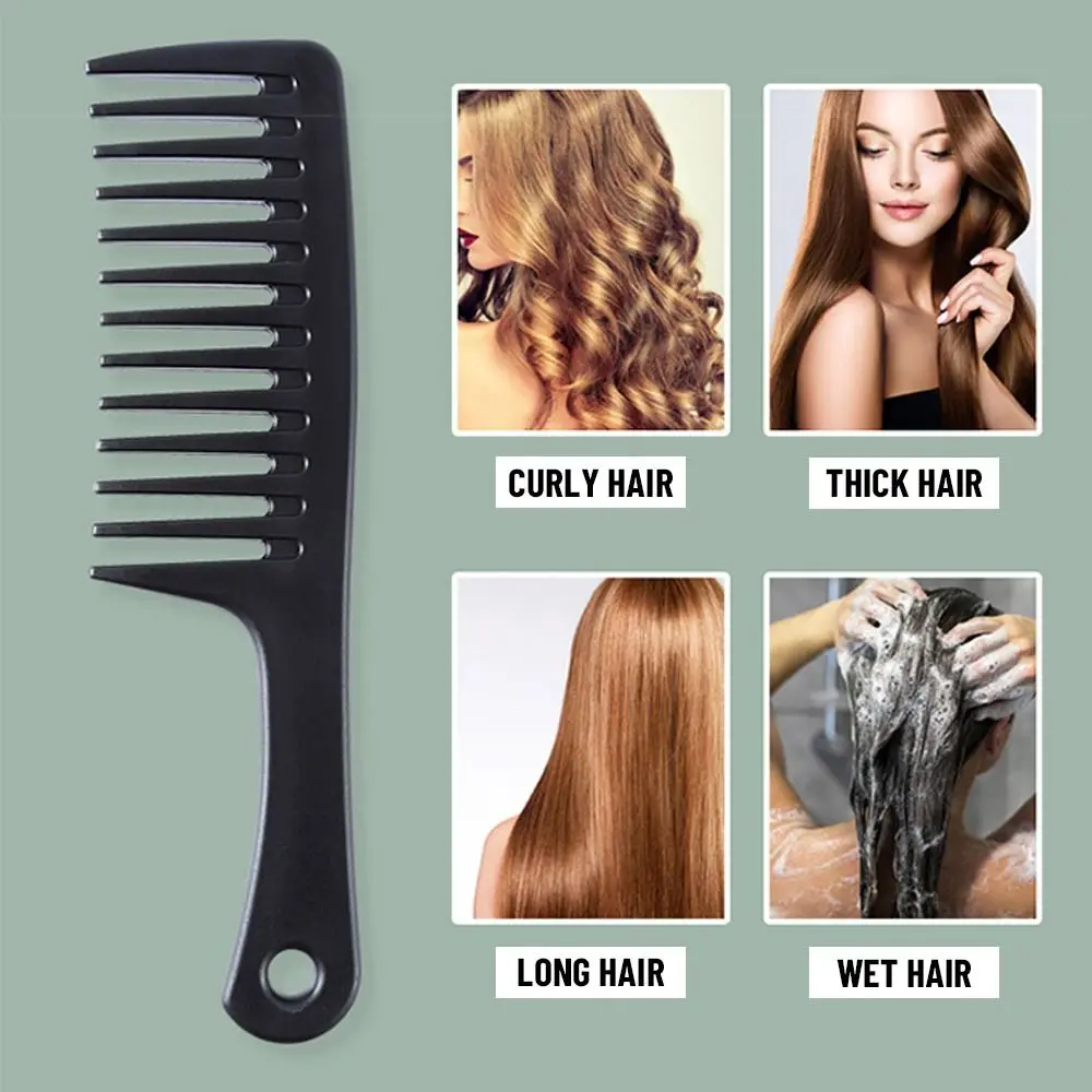 

Beauty Massive Jumbo Anti-static Plastic Wide Tooth Comb Salon Styling Tool Hairdressing Curly Comb