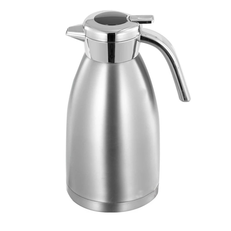 

2.2L Large Capacity Stainless Steel Carafe Home Coffee Kettle Kitchen Tea Pot Pitchers Display Temperature Bottle