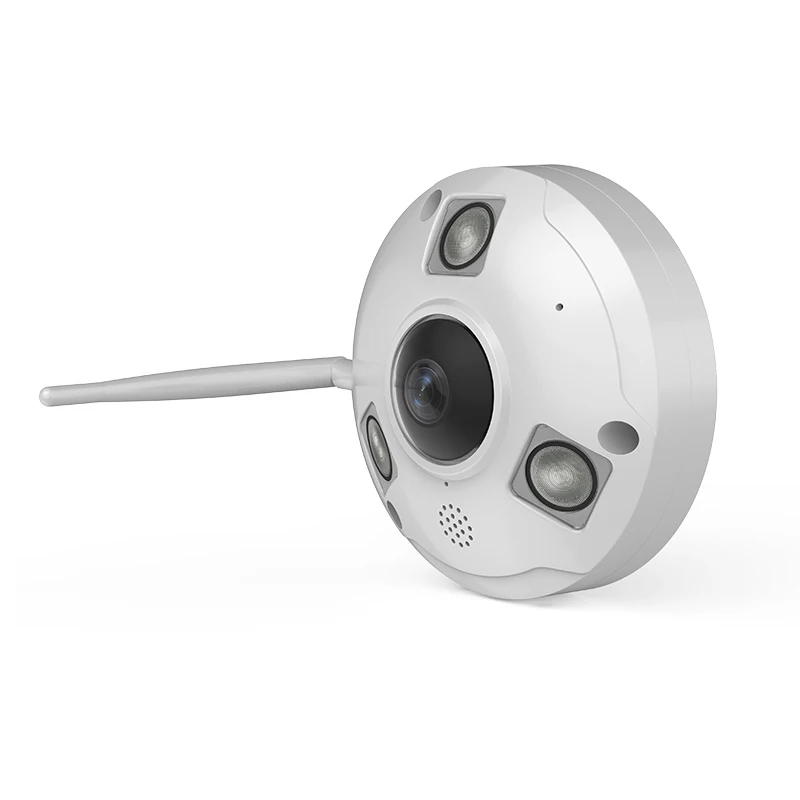 

4k 360 fisheye cctv camera Camhi IR night version Wireless outdoor IP66 wifi surveillance camera 4K