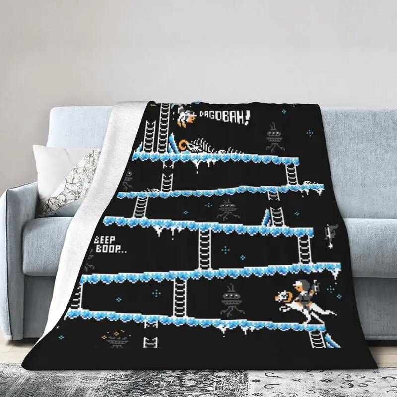 

Donkey Kong Hoth Blankets Warm Flannel Adventure Game Throw Blanket for Bed Travel Rug Piece