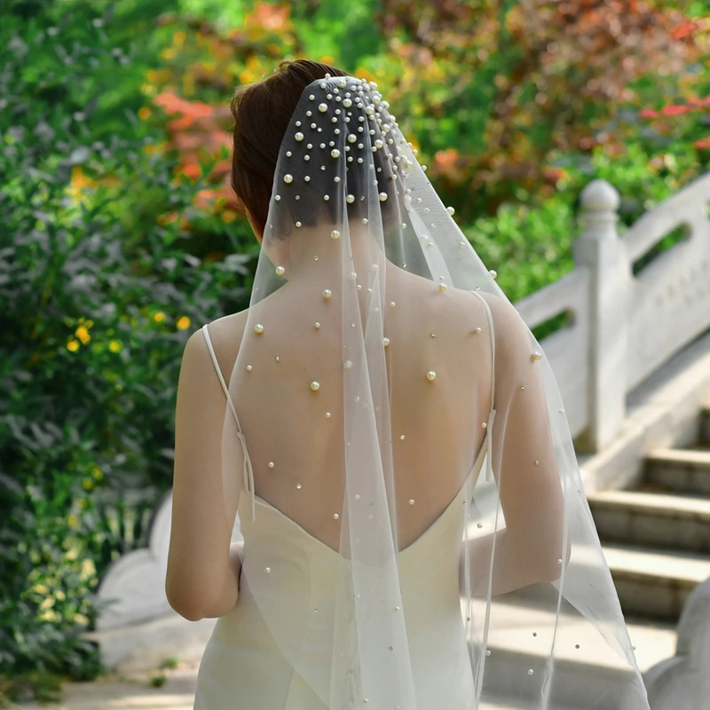

Bridal Veil Women's Simple Tulle Short Bachelorette Party Hen Party Hen Do