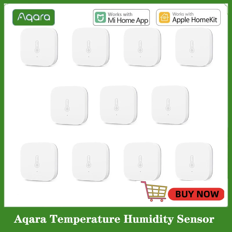 

Aqara Temperature Humidity Sensor Zigbee Wireless Smart Linkage Thermometer Hygrometer Control Work With Mi Home Homekit APP