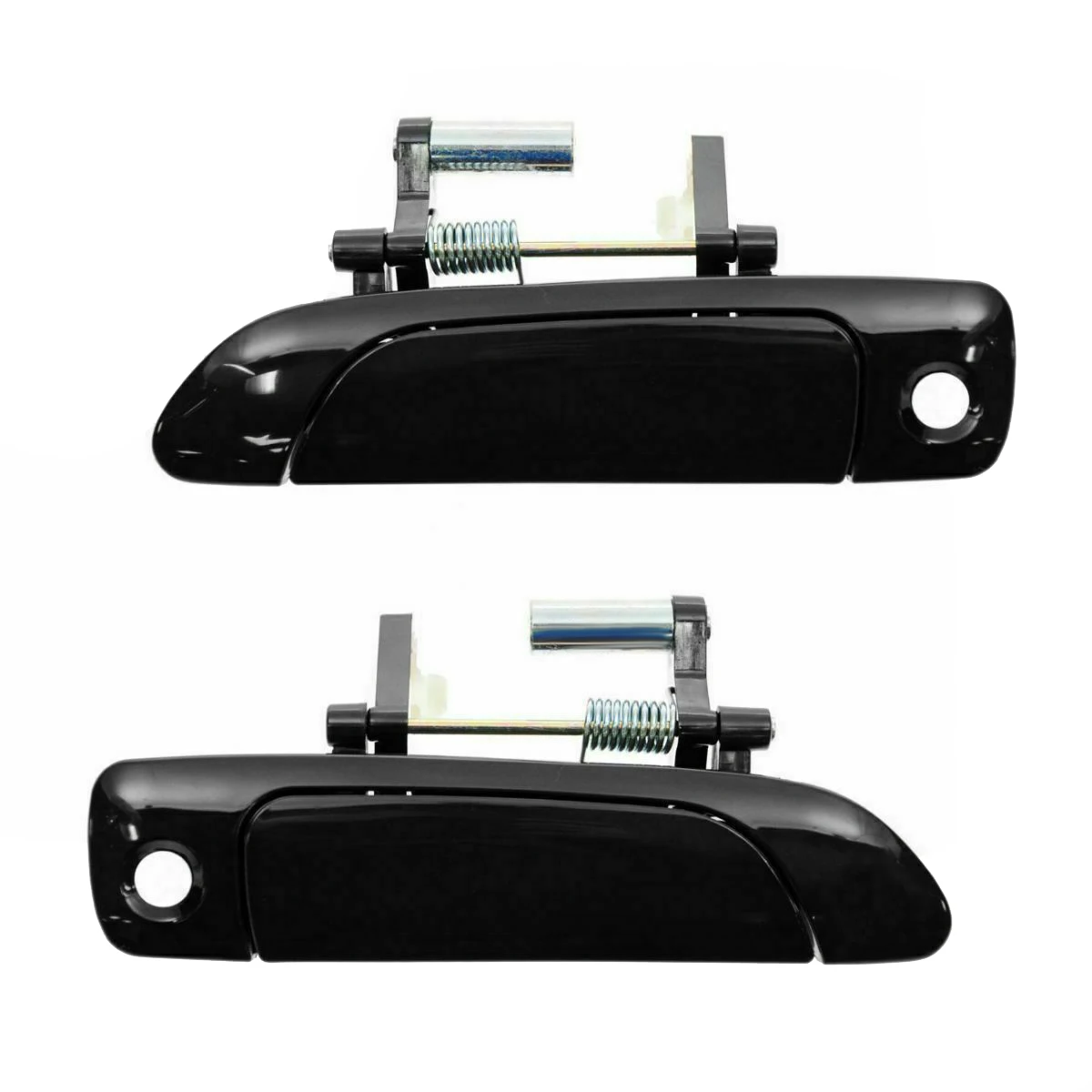 

2Pc Front Exterior Outside Door Handles Set Black LH RH New for 2001-2005 Honda Civic Sedan