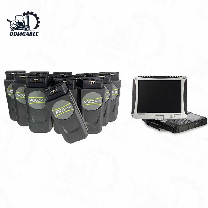 

CF 19 LAPTOP FOR VOCOM II MINI 2.8.150 ADAPTER 88894200 WITH DIAGNOSTIC 8 PIN CABLES TRUCK EXCAVATOR DIAGNOSTIC TOOL
