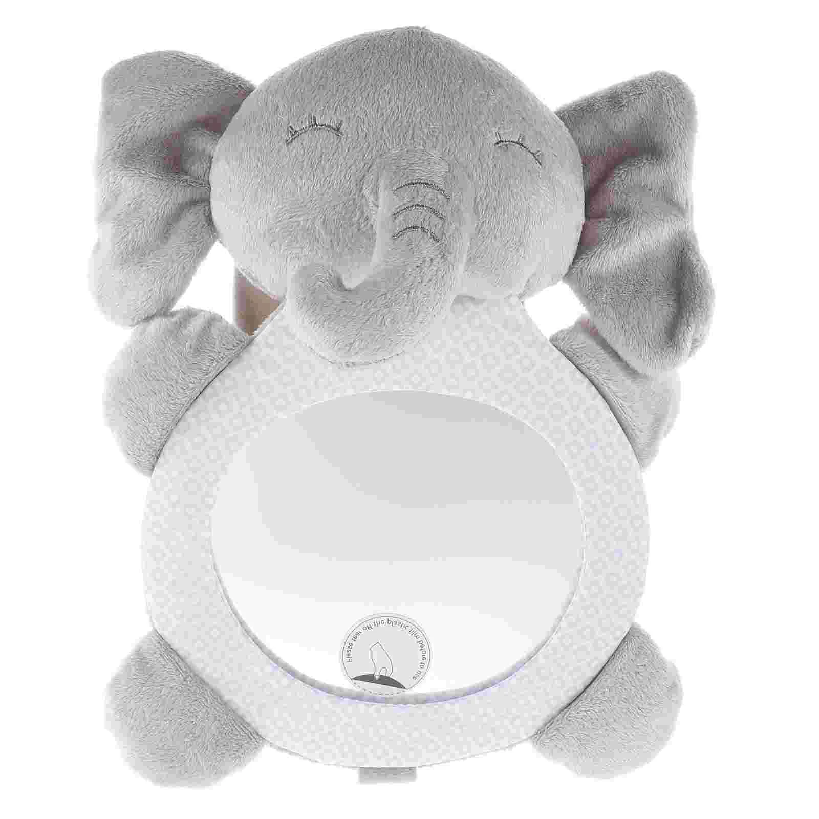 

Mirror Car Baby Rear Facing Infant Time Elephant Vanity Tummy Crib Toys Rearward Cartoon Backseat Animal Sunshade Developmental