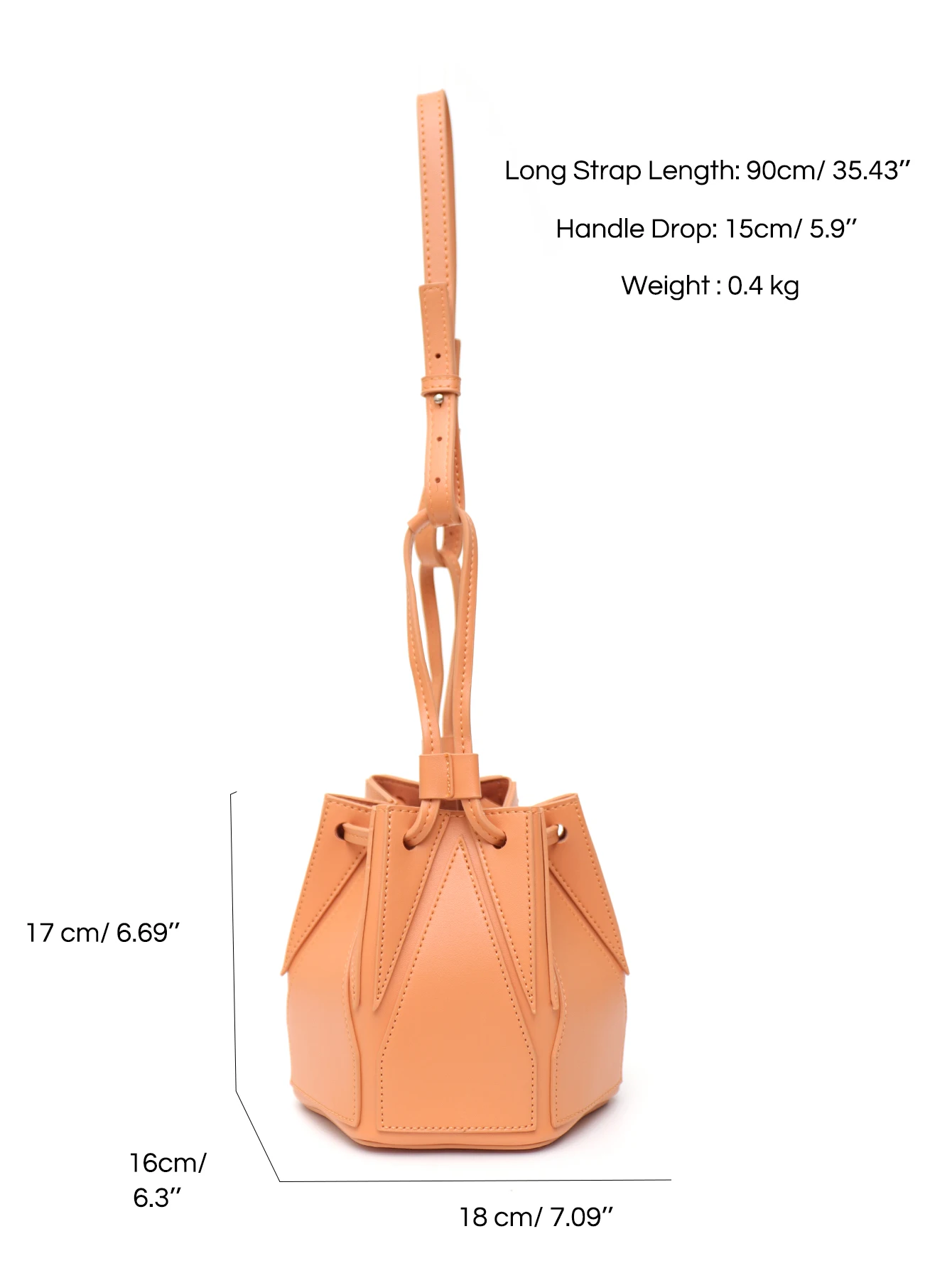 CEZIRA Female Luxury Designer Drawstring Bucket PU Vegan Leather Fashion Sling Casual Patchwork Shoulder Bags Cross Body Purse