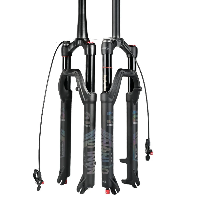 

Bike Pneumatic Fork Rebound Adjustment Mountain Bike Suspension 26/27.5/29 Straight/tapered Fork Adjustment Shock Absorption