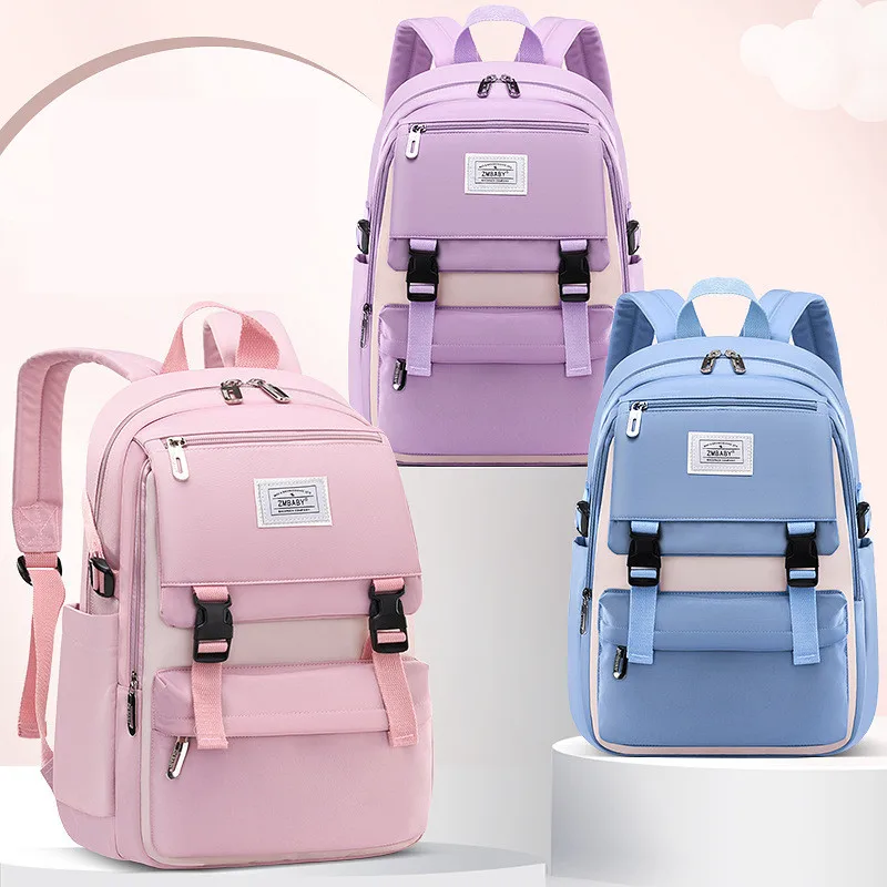 SPIDOR  high school bags for girls student many pockets waterproof school backpack teenage girl high quality campus backpack