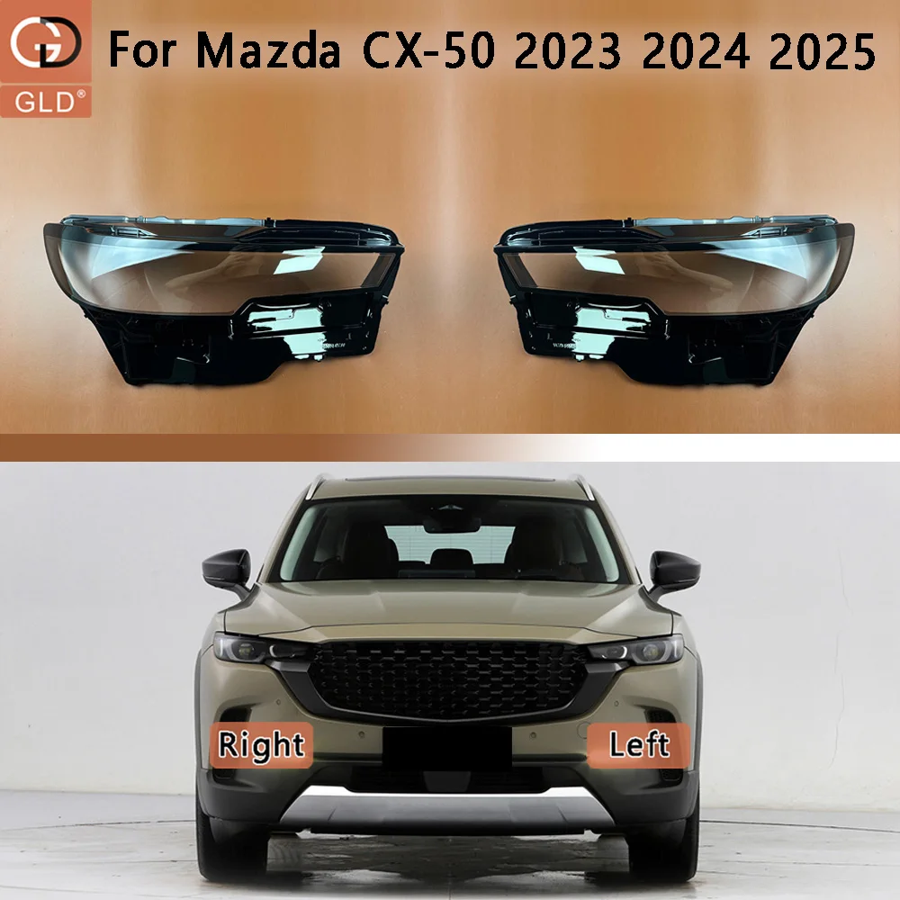 Фото Для Mazda CX-50 2023 2024 2025: Аксессуары для автомобиля, крышка фары, рассеиватель, прозрачный корпус фары, линза из плексигласа №1
