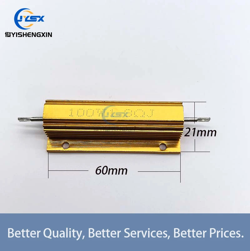 2 шт. проволочный резистор 100 Вт RX24 алюминиевый мощный металлический корпус 0 01 ~ 200