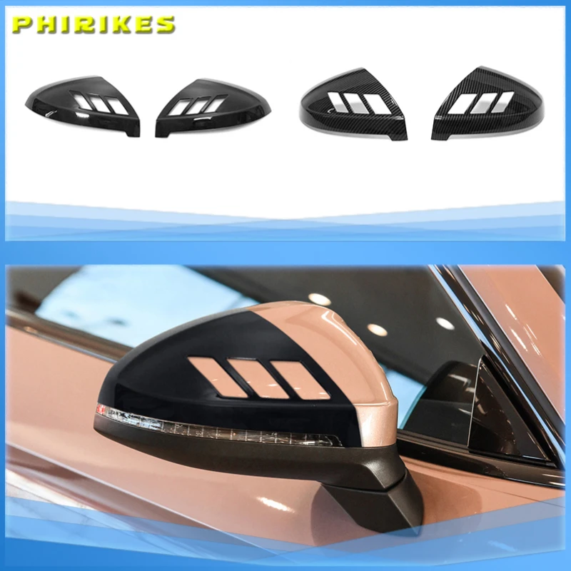 

2pcs Black Side Wing Mirror Caps For Audi A4 A5 B9 2017 2018 2019 S4 S5 RS5 allroad Quattro