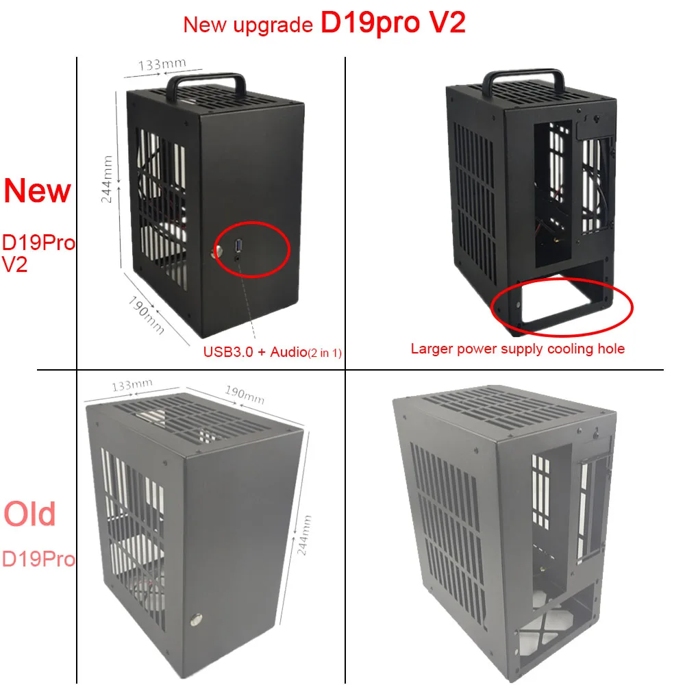 D19 Pro 6.1L A4 корпус SFX HTPC Mini ITX игровая компьютерная видеокарта RTX2070 I7 самый маленький