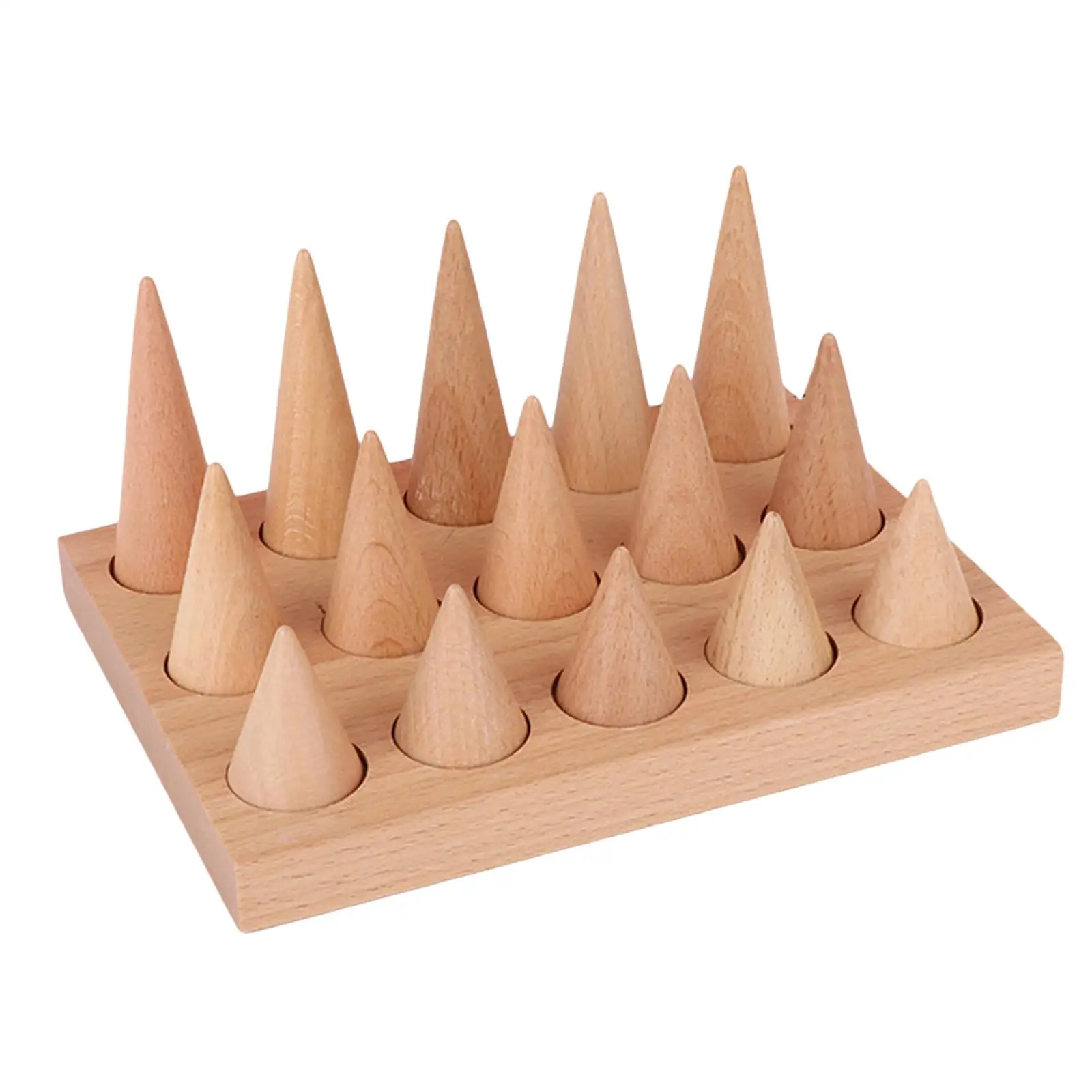 

Set of 15 Cones Finger Jewelry Holder Showcase Display Tray