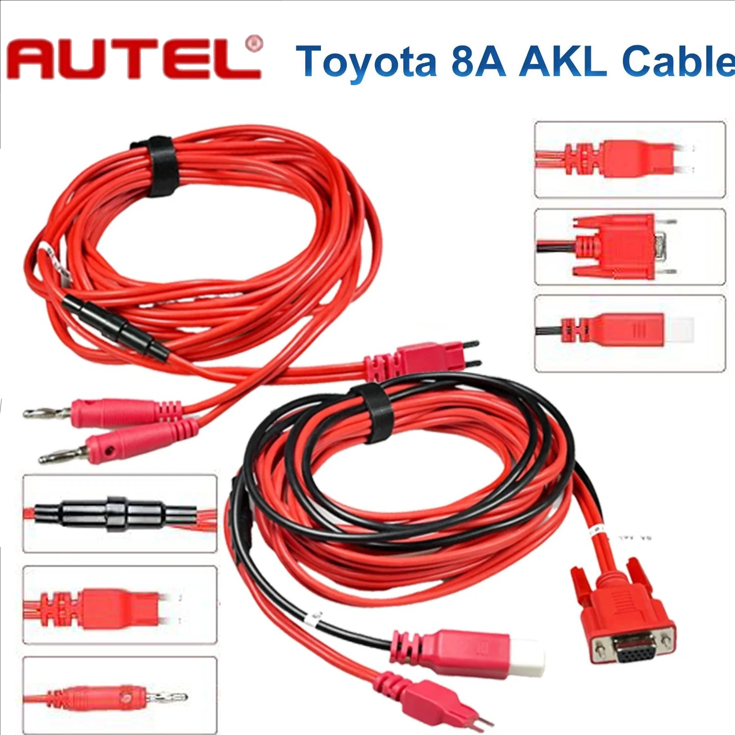 

Кабель AKL для Autel 8A для Toyota Non-Smart Key, адаптер для потерянных всех ключей, работающий с APB112 и G-Box2 G-BOX3, автомобильные диагностические кабели