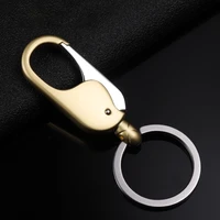 car keychain fashion waist buckle stainless steel keyring rotating key rings for men and women accessories