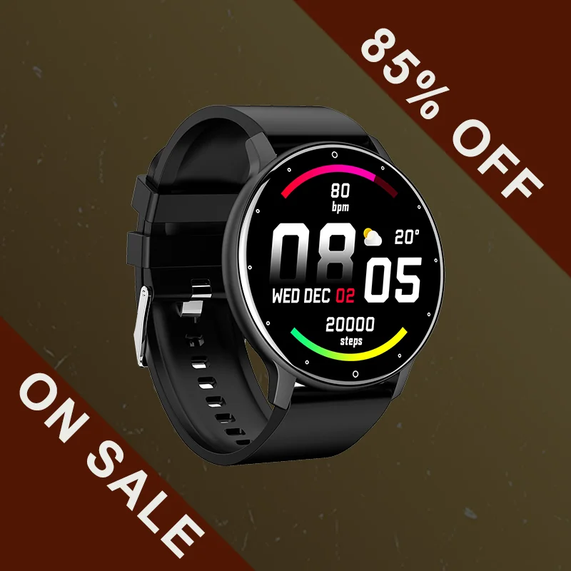 

ZL02 Smart Watch Heart Rate Tracking Sport Man Women New Bracelet IP67 Message Push Reminder Sleep Charging Monitor Wristband
