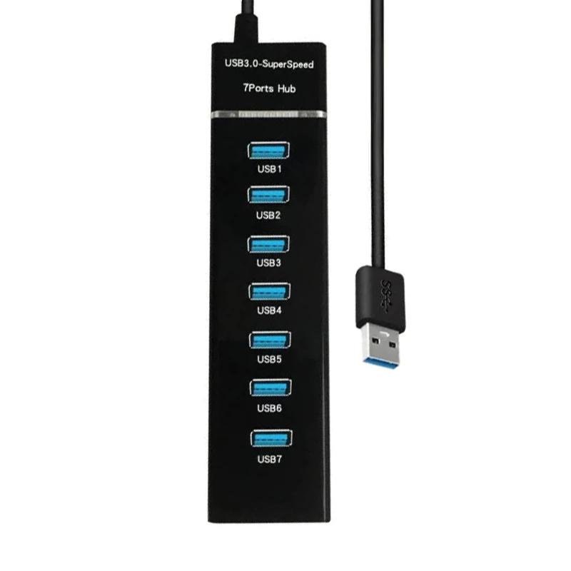 

USB-адаптер для ПК, ноутбука, компьютера, 7 портов