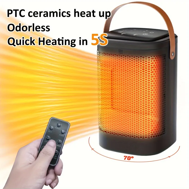 

Электрический Настольный нагреватель, Нагреватель 1500 Вт, регулировка направления ветра 70 градусов, ручной, защита от перегрева