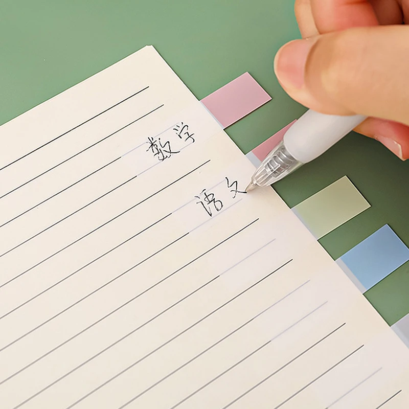 200 Sheets Retro Morandi Index Memo Pad Posted It Sticky Notes Paper Sticker Notepad Bookmark School Supplies Kawaii Stationery |