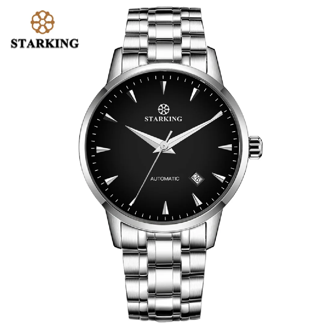 

STARKING Mechanical Watch Men Miyota Movt Stainless Steel Wristwatch Sapphire Automatic Self-wind Men Watch Relogio 3ATM AM0171