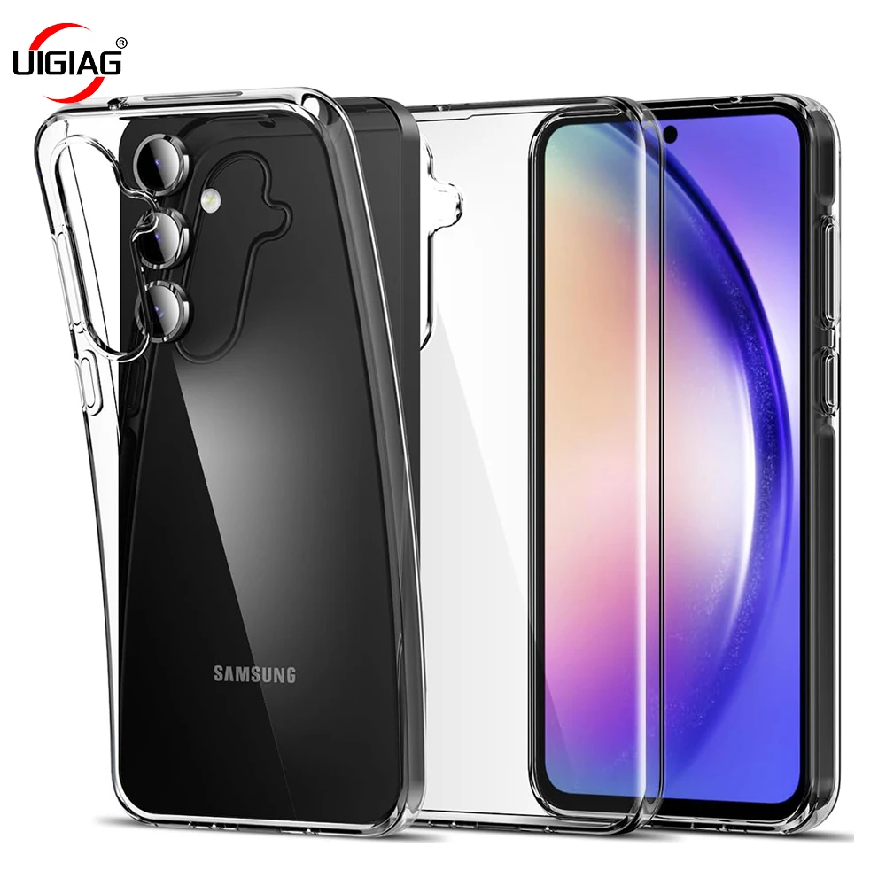 Прозрачный силиконовый мягкий чехол для Samsung Galaxy A55 A54 A53 A35 A34 A33 A25 A24 A23 A15 A14 A13