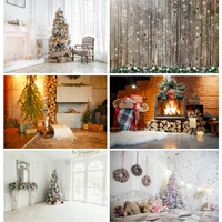 christmas theme photography background fireplace christmas tree children portrait backdrops for photo studio props 211110 hs 07