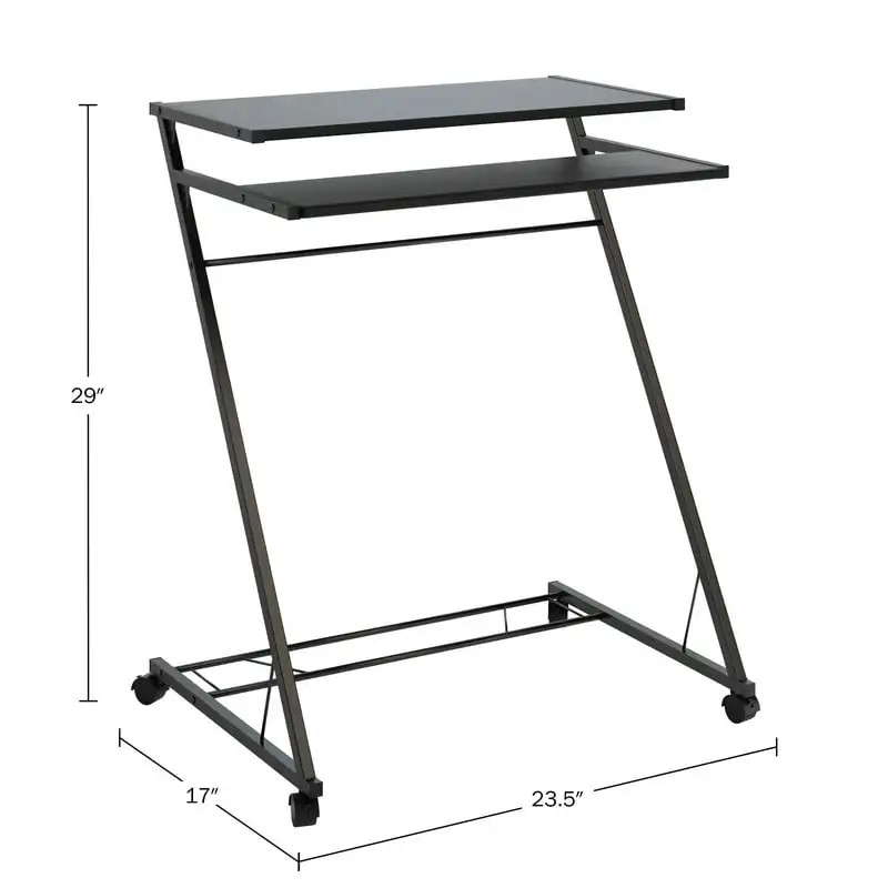 

Laptop Cart with Casters for Mobility (Black)