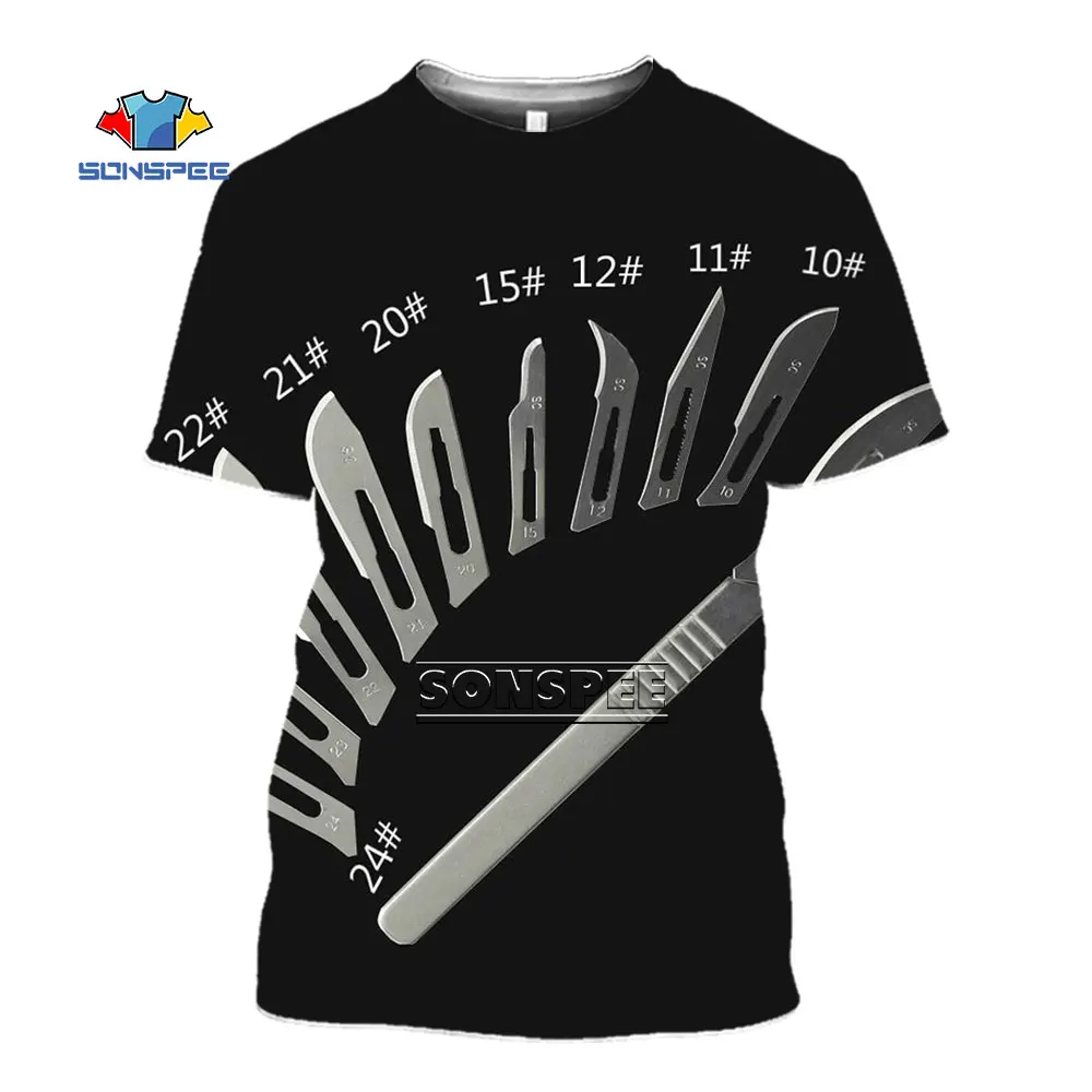 Мужские футболки SONSPEE новинка набор инструментов для хирургической фотосъемки