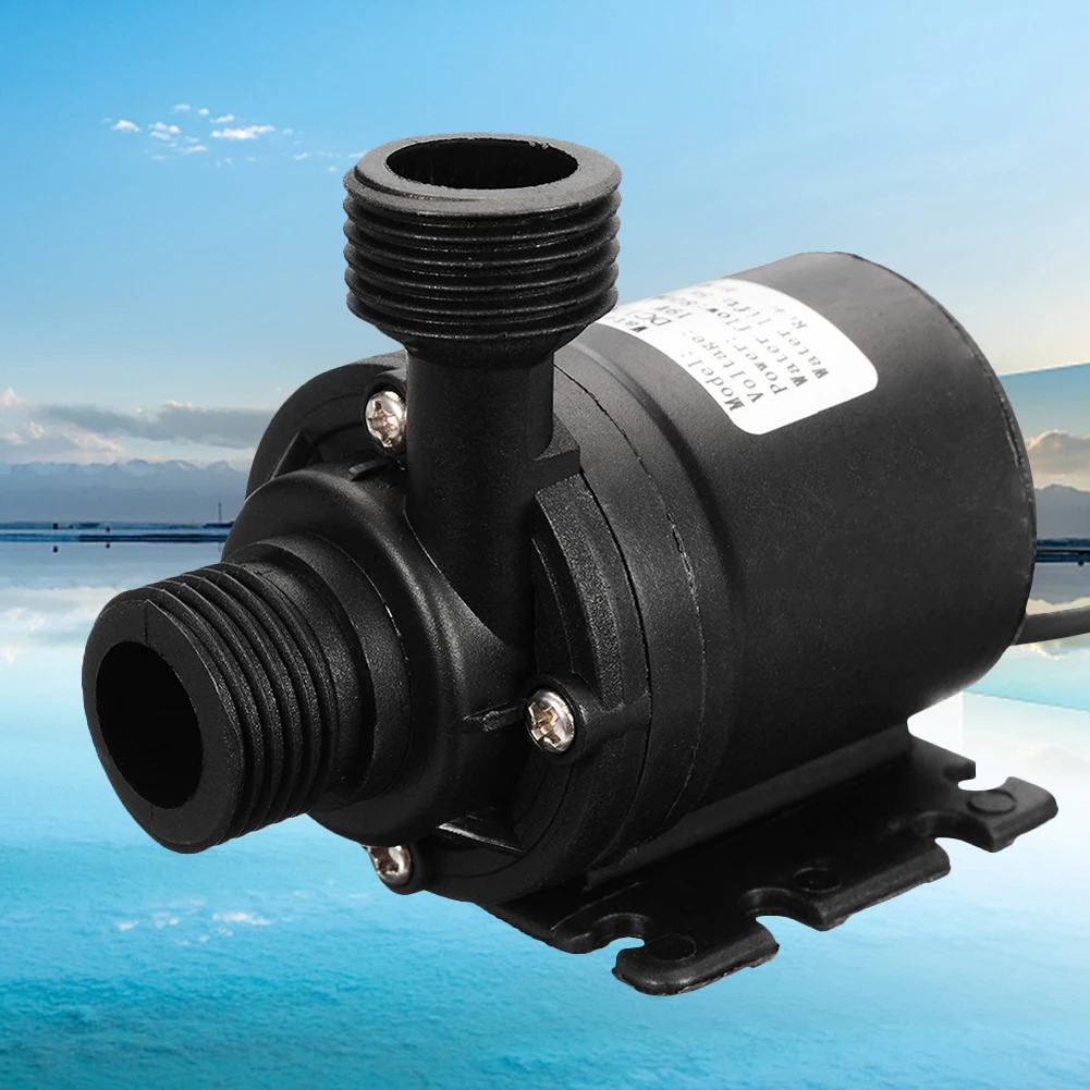 

DC 12V/24V Submersible Water Pump 800L/h Water Submersion Pump 5.5 M Brushless Motor for Cooling System Fountains Heater
