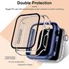 Glass+Cover For Apple Watch case 8 7 6 SE 5 3 iWatch Accessorie Screen Protector Apple watch serie 45mm 41mm 44mm 40mm 42mm 38mm 5