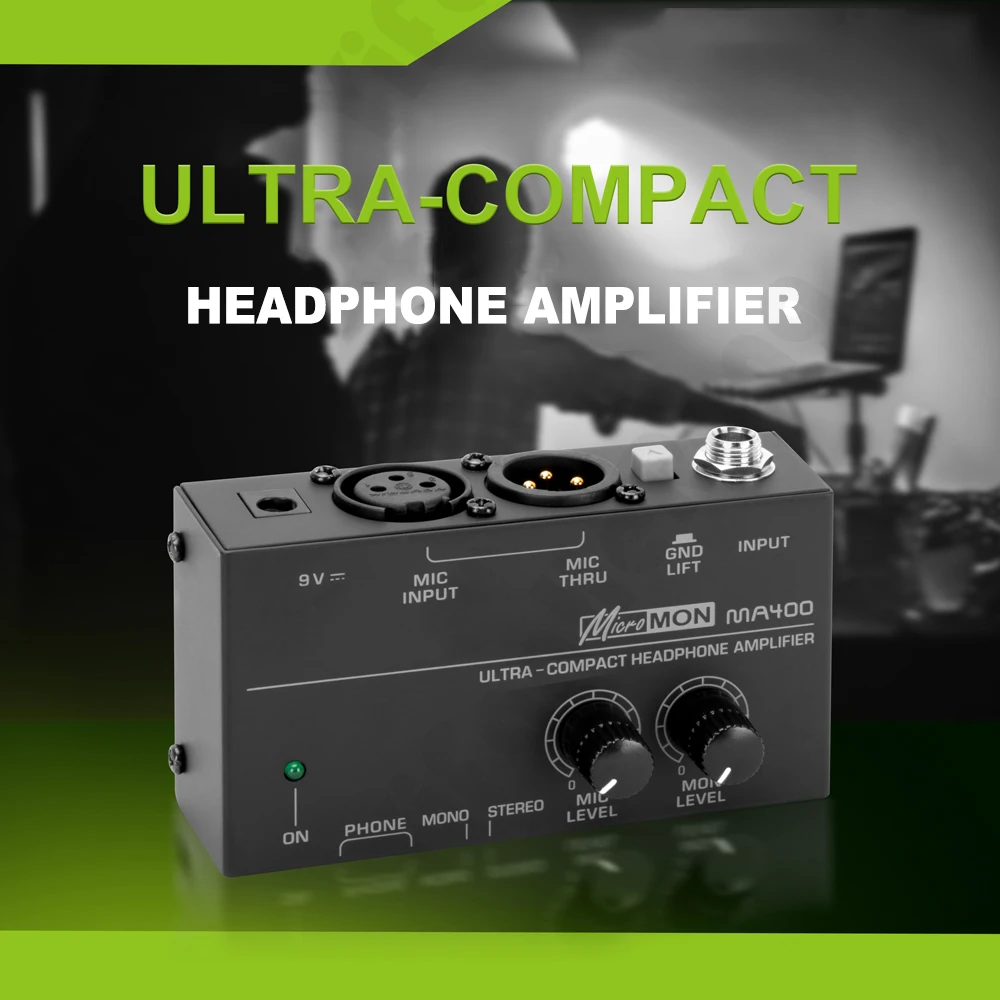 Микрофонный предусилитель для наушников MA400 6 35 мм и 3 5