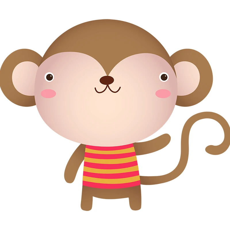 Наклейка на стену в виде животного для ванной комнаты